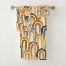 Böhmisk valv fiskbensmönster målad design