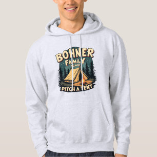 Bohner Family Reunion - Pitch a Tält Retro Camping Hoodie