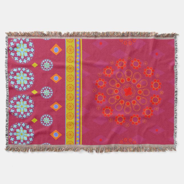 BOHO1 Mandala - Kastbyrå Filt (Framsidan)