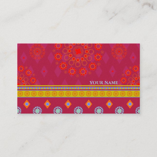 BOHO1 Mandala - visitkort (Framsida)