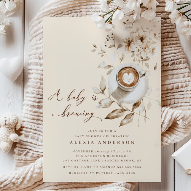 Boho A Baby är en babyskabruk Inbjudningar (Skapare uppladdad)