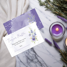 Boho A Little Wildflower Baby Shower Diaper Raffle Tilläggskort