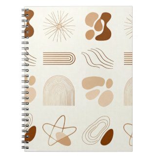 Boho Abstract Aesthetic Journa Anteckningsbok