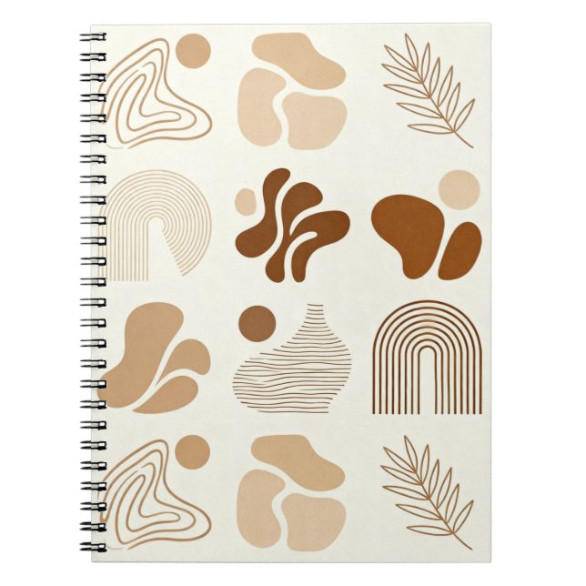 Boho Abstract Aesthetic Journal Anteckningsbok (Framsidan)