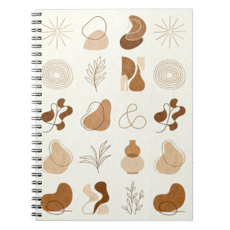 Boho Abstract Aesthetic Journal Anteckningsbok