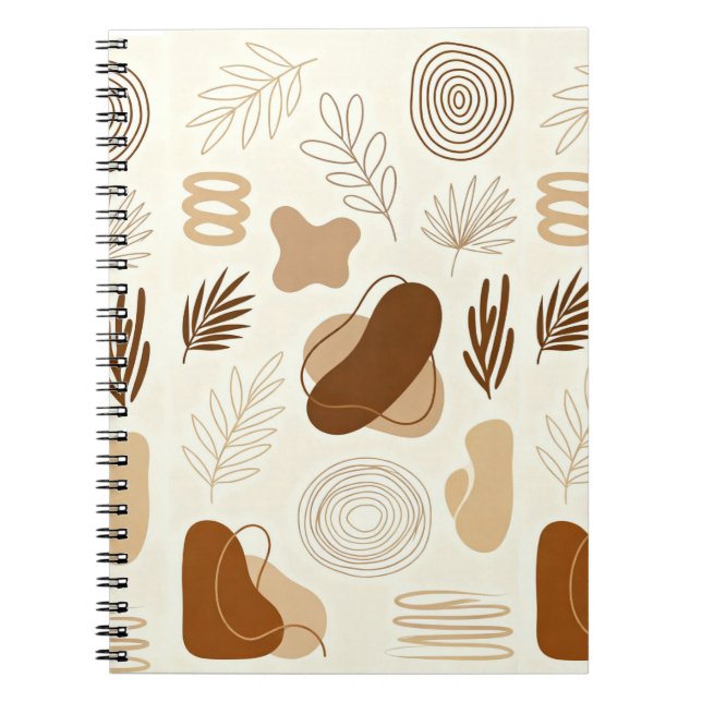 Boho Abstract Aesthetic Journal Anteckningsbok (Framsidan)
