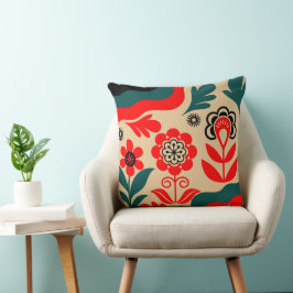 Boho Abstract Flower Wall Art Kudde