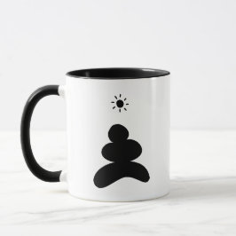 Boho abstract Stone and Sun Mugg