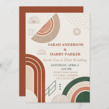 Boho Abstrakt Arch Bröllop