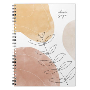 Boho Abstrakt Art Journal Anteckningsbok