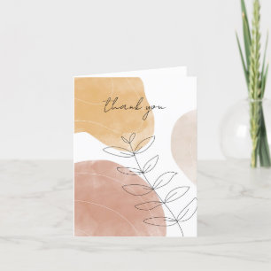 Boho Abstrakt Art - tackkort