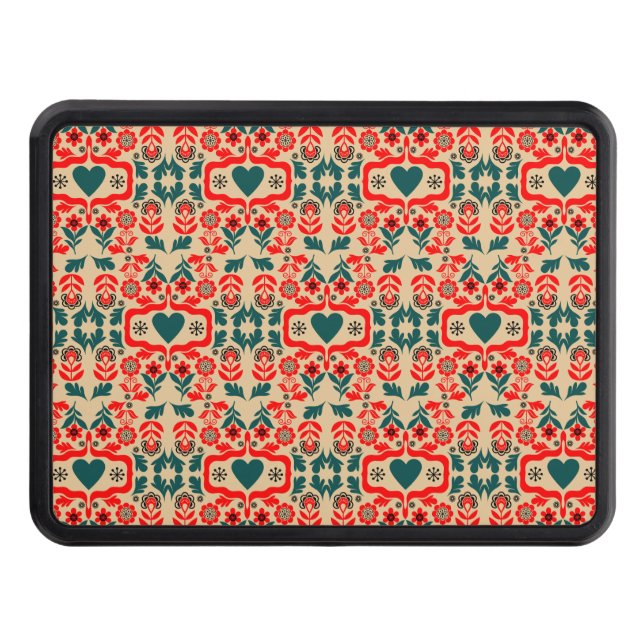 Boho Abstrakt Blomkonst Dragkroksskydd (Framsidan)