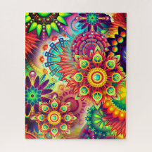 Boho abstrakt blomma