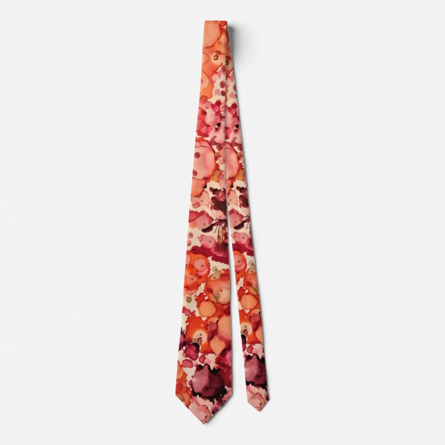 Boho Abstrakt Bröllop Tie Slips (Framsida)