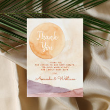 Boho Abstrakt Desert och Sunshine Baby Shower