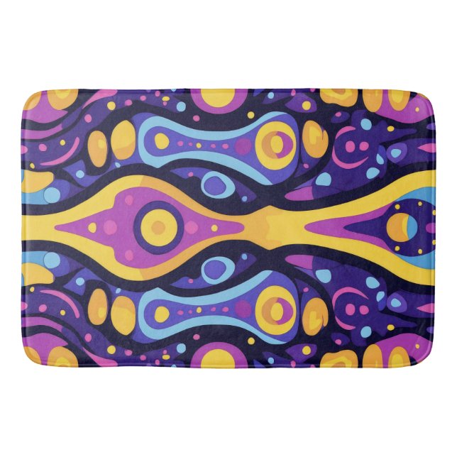 Boho-Abstrakt, färgämne 1 Badrumsmatta (Framsidan)