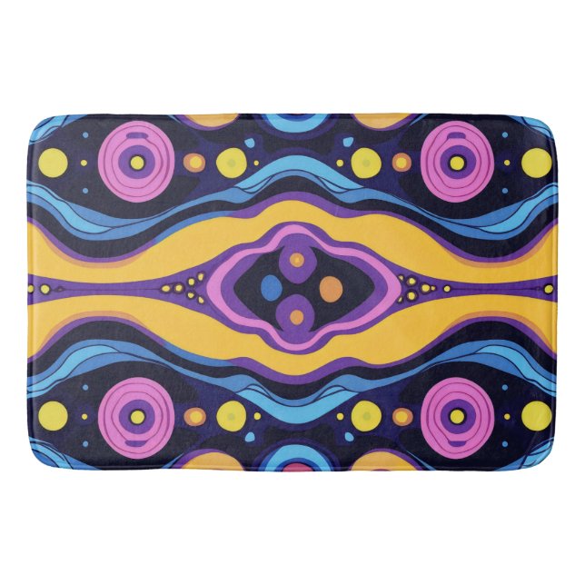 Boho-Abstrakt, färgämne 2 Badrumsmatta (Framsidan)