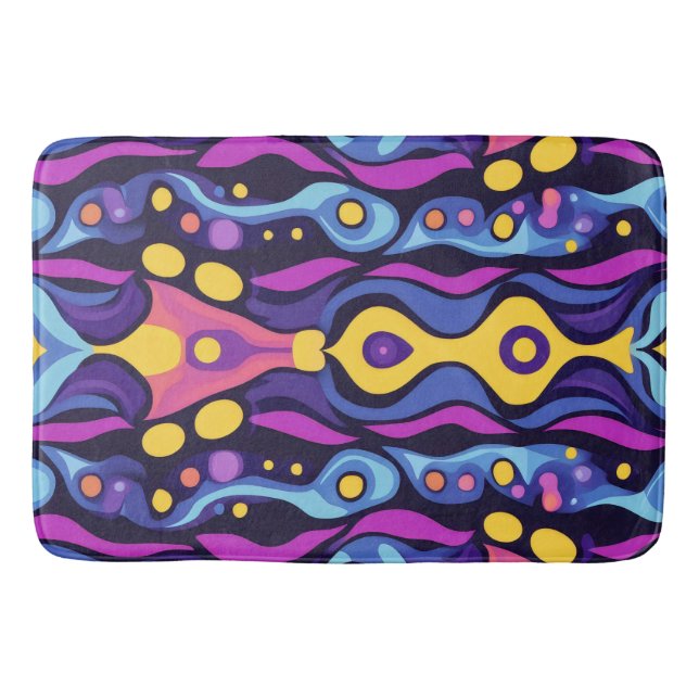 Boho-Abstrakt, färgämne 5 Badrumsmatta (Framsidan)