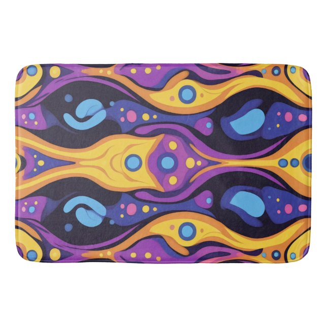 Boho-Abstrakt, färgämne 6 Badrumsmatta (Framsidan)