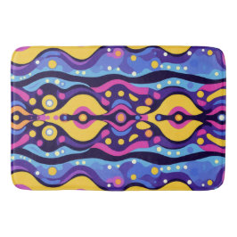 Boho-Abstrakt, färgämne 9 Badrumsmatta