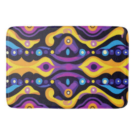 Boho Abstrakt färglös 7 Badrumsmatta