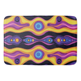 Boho Abstrakt färgstark 16 Badrumsmatta