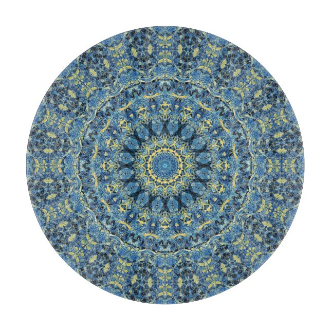 Boho Abstrakt Groovy Van Gogh Starry Night Mandala (Framsidan)