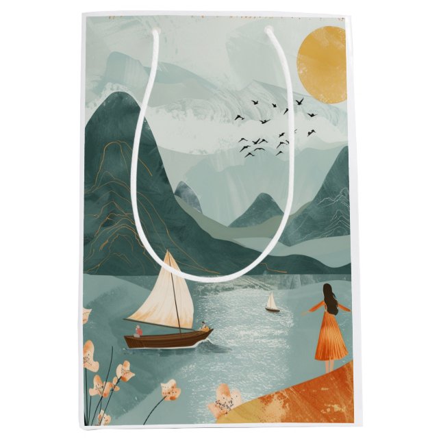 Boho Abstrakt liggande (11) (Framsidan)