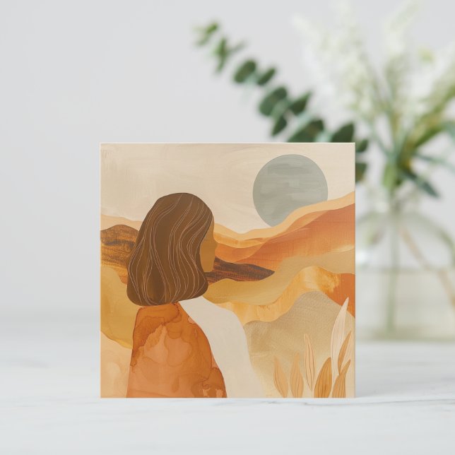 Boho Abstrakt liggande (17) (Stående Fram)
