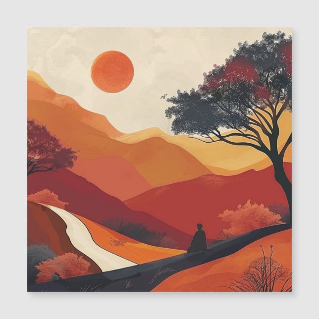 Boho Abstrakt liggande (19) (Framsida)