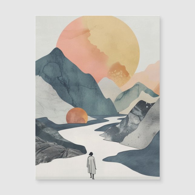 Boho Abstrakt liggande (2) (Framsida)