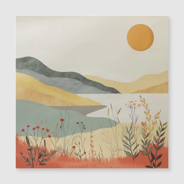 Boho Abstrakt liggande (25) (Framsida)