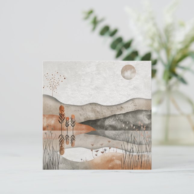 Boho Abstrakt liggande (3) (Stående Fram)