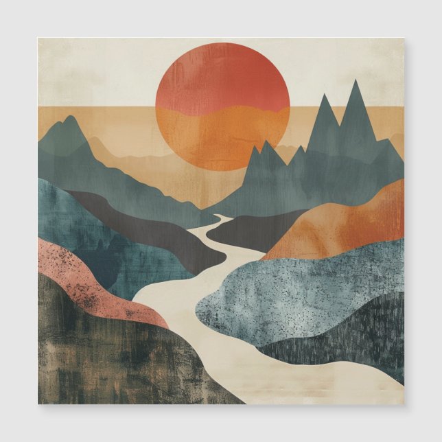 Boho Abstrakt liggande (5) (Framsida)