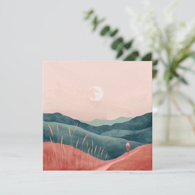 Boho Abstrakt liggande (7) (Stående Fram)