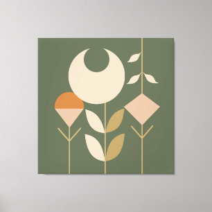 Boho Abstrakt Lily Canvastryck