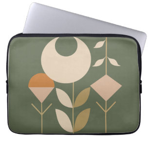 Boho Abstrakt Lily Laptop Fodral