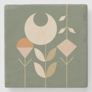 Boho Abstrakt Lily Stenunderlägg