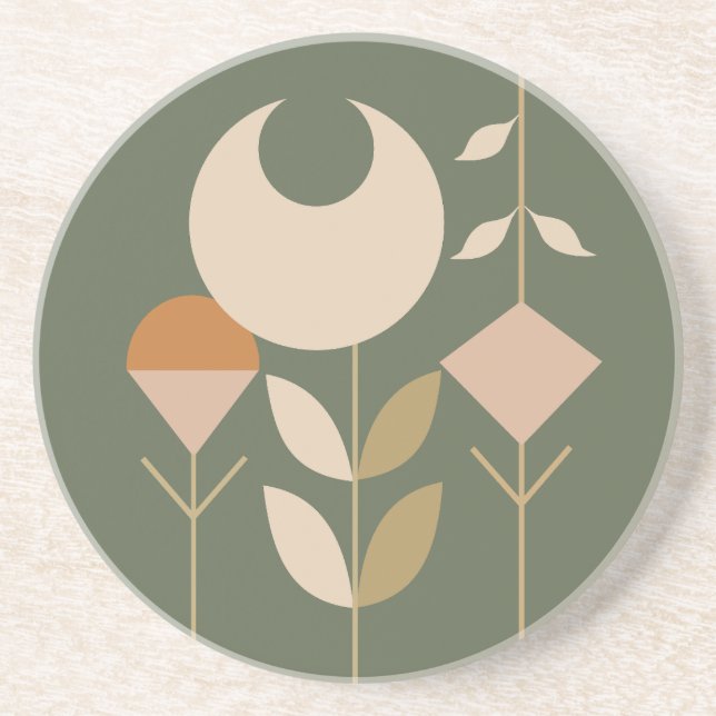 Boho Abstrakt Lily Underlägg (Framsidan)