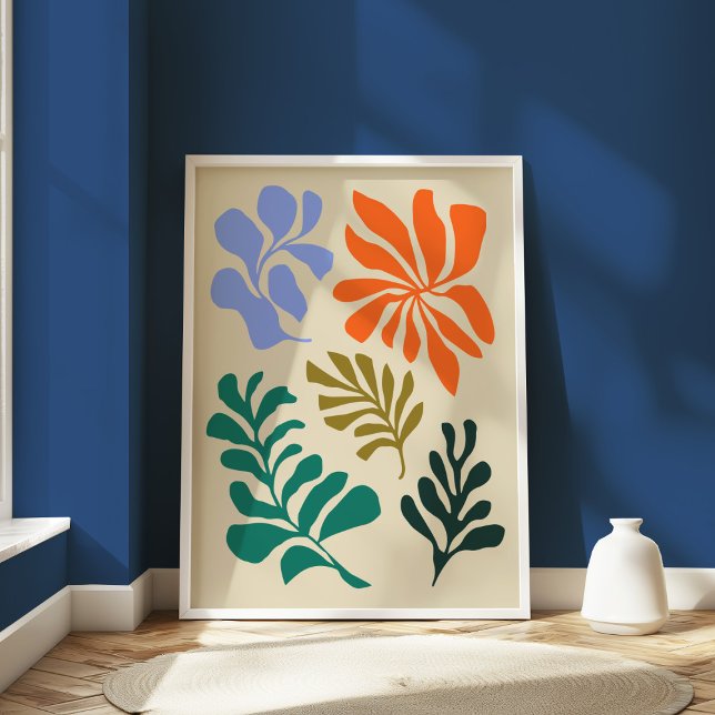 Boho Abstrakt Matisse Botanical Earthy Modern Poster (Skapare uppladdad)