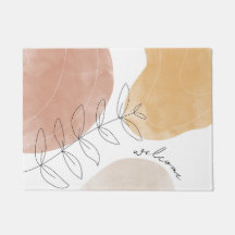 Boho Abstrakt Modern Art Door Mat