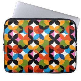 BOHO Abstrakt Mönster Färgrik Mid Century Modern Laptop Fodral