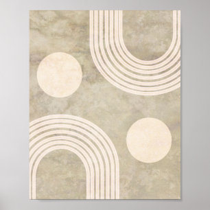 Boho Abstrakt Regnbågs Konst Dekoration Poster
