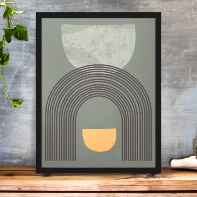 Boho Abstrakt Regnbågsillustration Design Poster (Skapare uppladdad)