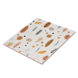 Boho Abstrakt Retro Trendig Collection Kakelplatta