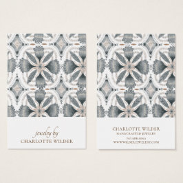 Boho Abstrakt Shapes Earring Visning Card Visitkort