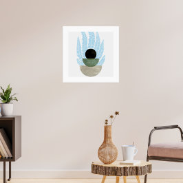 Boho Abstrakt Shapes Poster