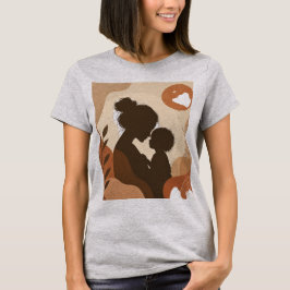 Boho Abstrakt Silhuett Konst Moder Och Barn Konstt T Shirt