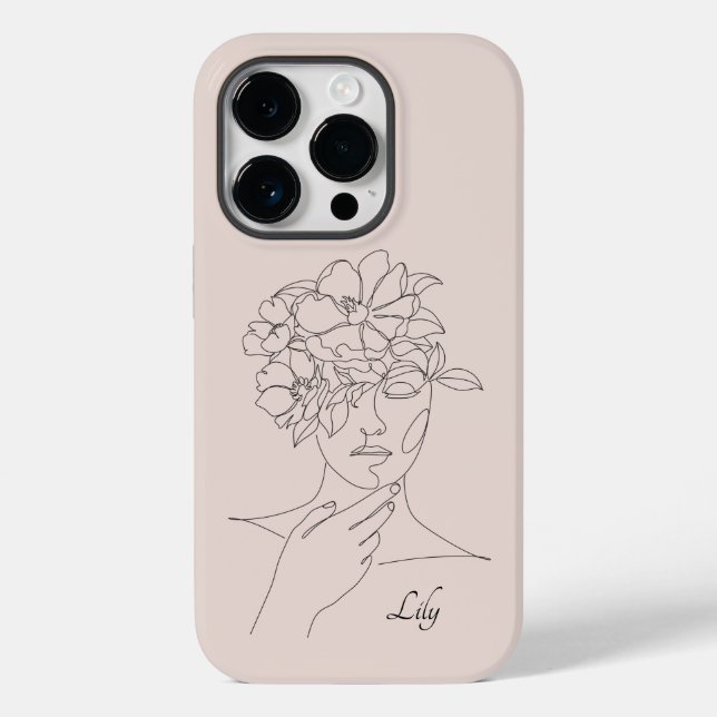 Boho Abstrakt Simple Line Art, Boho Chic (Baksida)