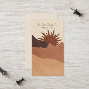 Boho Abstrakt Terracotta Desert Sol Sand
